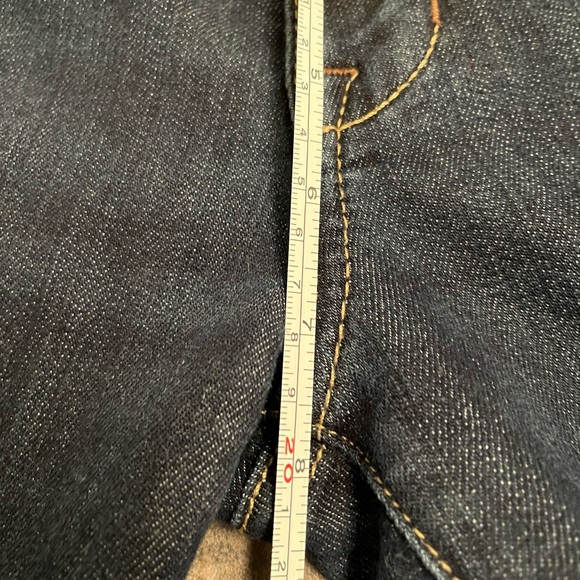 🌺 Fidelity Dark Blue Jeans Straight Leg 5 Pocket EUC Women’s Size 27. - Picture 8 of 15